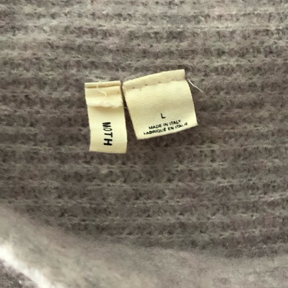 Moth (Anthropologie) - Asymmetrical Cowl Neck / Off Shoulder Sweater - L - Picture 6 of 8